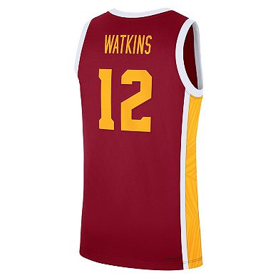 Men's Nike JuJu Watkins Cardinal USC Trojans Road Replica Basketball Jersey