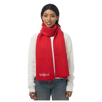 ZooZatz Red NC State Wolfpack Fashion Knit Scarf