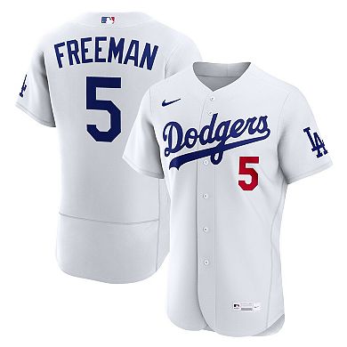 Men's Nike Freddie Freeman White Los Angeles Dodgers Home Authentic Jersey
