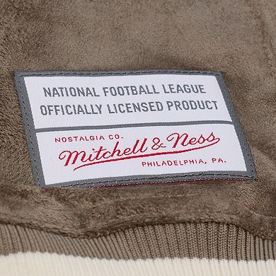 Women's Mitchell & Ness Tan Seattle Seahawks Full-Snap Varsity Jacket