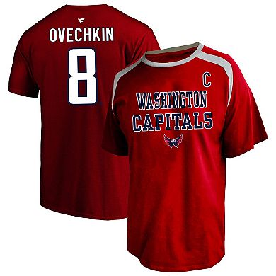 Women's Fanatics Alexander Ovechkin Red Washington Capitals Plus Size Name & Number Scoop Neck T-Shirt