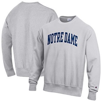 Men's Champion Gray Notre Dame Fighting Irish Reverse Weave Fleece Sweatshirt