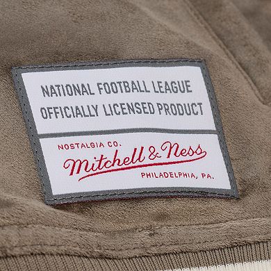 Women's Mitchell & Ness Tan Kansas City Chiefs Full-Snap Varsity Jacket
