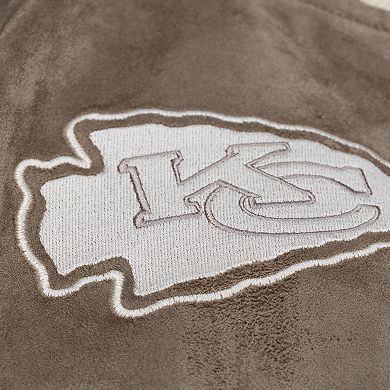 Women's Mitchell & Ness Tan Kansas City Chiefs Full-Snap Varsity Jacket