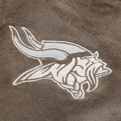 Women's Mitchell & Ness Tan Minnesota Vikings Full-Snap Varsity Jacket