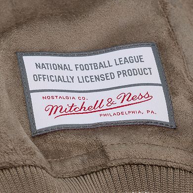 Women's Mitchell & Ness Tan Minnesota Vikings Full-Snap Varsity Jacket