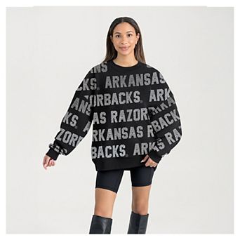 Women's Gameday Couture Black Arkansas Razorbacks Hype Era Sweatshirt