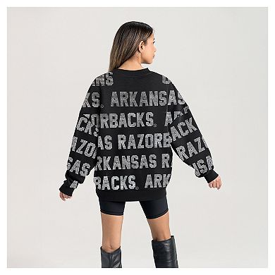 Women's Gameday Couture Black Arkansas Razorbacks Hype Era Sweatshirt