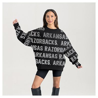 Women's Gameday Couture Black Arkansas Razorbacks Hype Era Sweatshirt