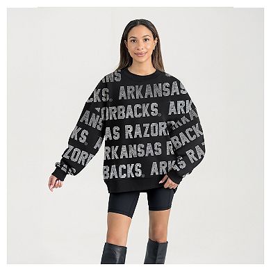 Women's Gameday Couture Black Arkansas Razorbacks Hype Era Sweatshirt