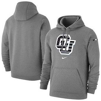 Men's Nike Gray Colorado Buffaloes Coach Prime Veteran's Day Club Fleece Hoodie