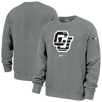 Men's Nike Gray Colorado Buffaloes Coach Prime Veteran's Day Club Fleece Crewneck Sweatshirt