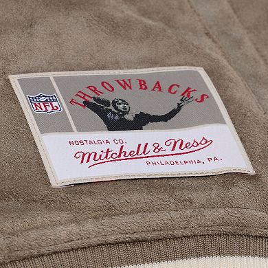 Women's Mitchell & Ness Tan San Francisco 49ers Full-Snap Varsity Jacket