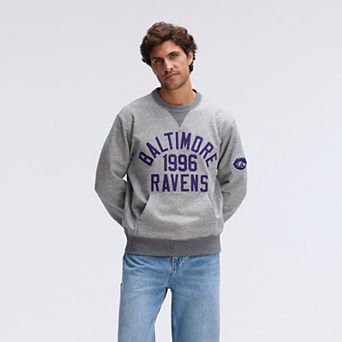 Fanatics Heather Gray Baltimore Ravens IconicFleece Pocket Sweatshirt