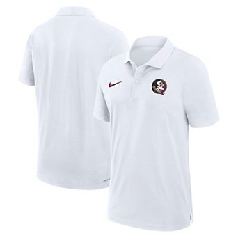 Men's Nike White Florida State Seminoles 2024 Sideline Woven Performance Polo