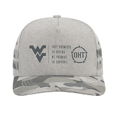 Unisex Colosseum Gray West Virginia Mountaineers OHT Squad Podium Adjustable Hat