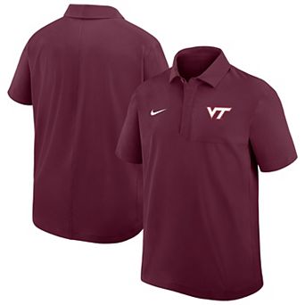 Men's Nike Maroon Virginia Tech Hokies Woven Polo