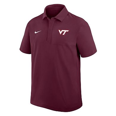 Men's Nike Maroon Virginia Tech Hokies Woven Polo