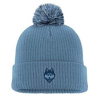 Men's Nike Blue UConn Huskies Tonal Peak Cuffed Knit Hat with Pom