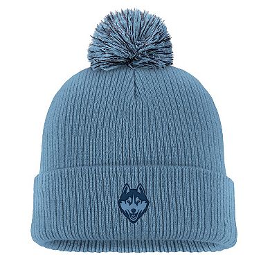 Men's Nike Blue UConn Huskies Tonal Peak Cuffed Knit Hat with Pom