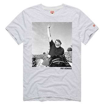 Unisex Homage John Madden Ash Oakland Raiders Tri-Blend T-Shirt