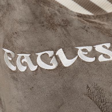 Women's Mitchell & Ness Tan Philadelphia Eagles Full-Snap Varsity Jacket