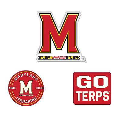 WinCraft Maryland Terrapins 3-Pack Premium Fridge Magnet Set