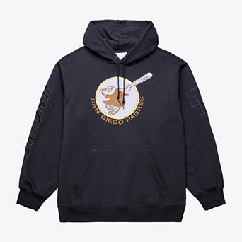Men's Mitchell & Ness Black San Diego Padres Phantom Fleece Hoodie