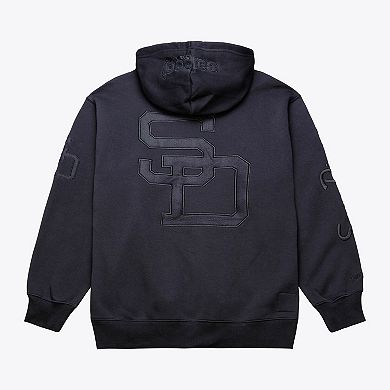 Men's Mitchell & Ness Black San Diego Padres Phantom Fleece Hoodie