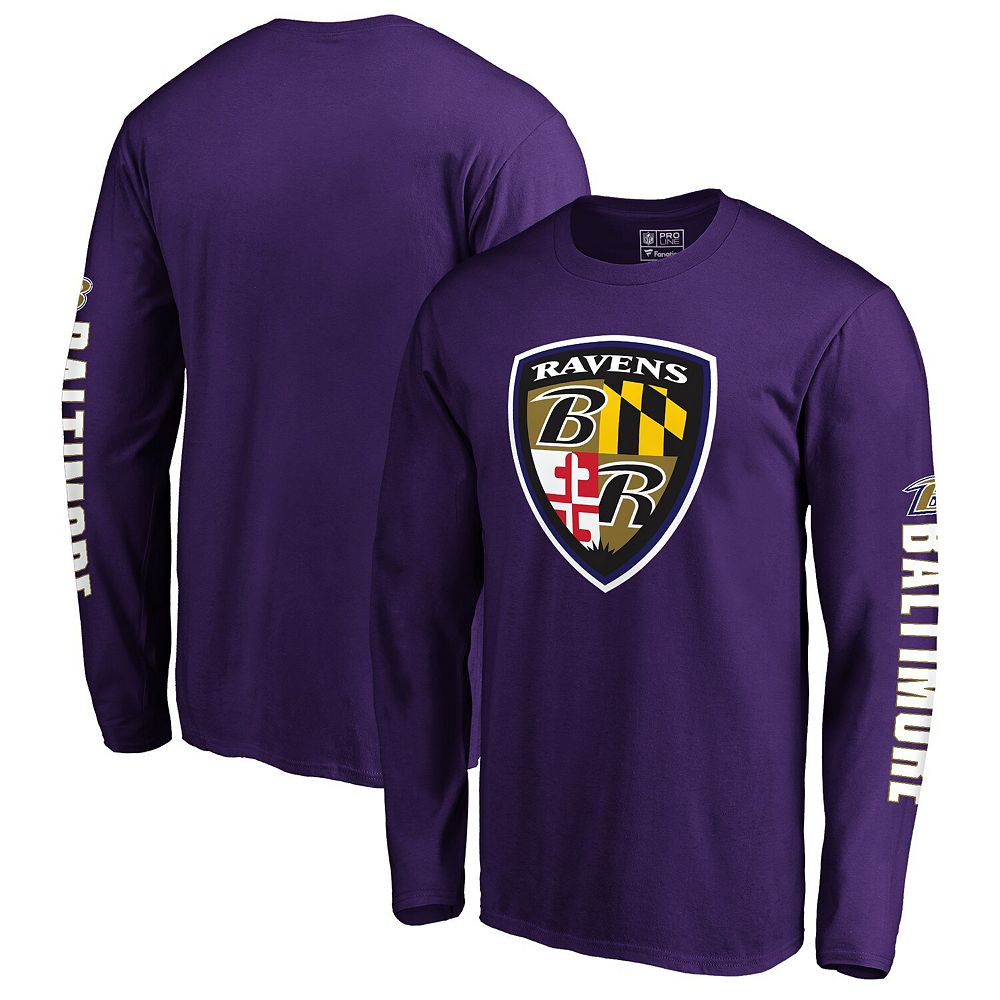 Men's Fanatics Purple Baltimore Ravens Hometown Long Sleeve T-Shirt