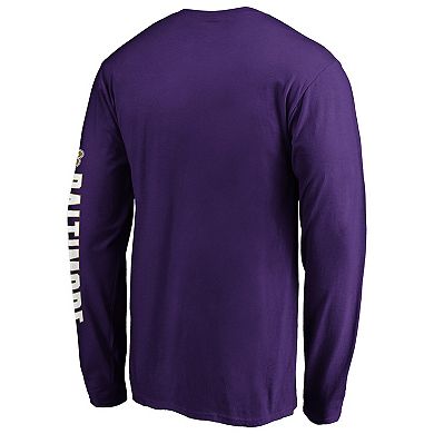 Men's Fanatics Purple Baltimore Ravens Hometown Long Sleeve T-Shirt