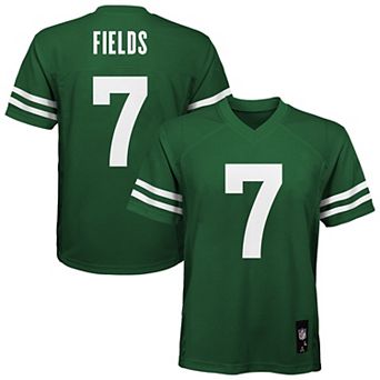 Youth Nike Justin Fields Legacy Green New York Jets Replica Player Jersey