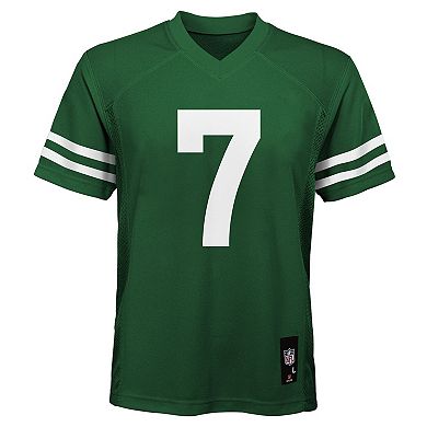 Youth Nike Justin Fields Legacy Green New York Jets Replica Player Jersey