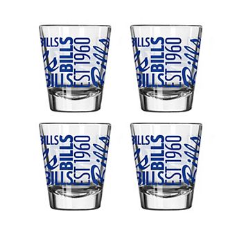 Buffalo Bills 4-Pack 2oz. Shot Glass Set