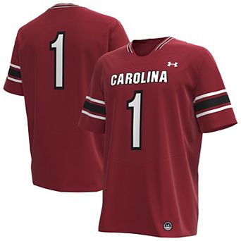 Men's Under Armour Garnet South Carolina Gamecocks Premier Football Jersey