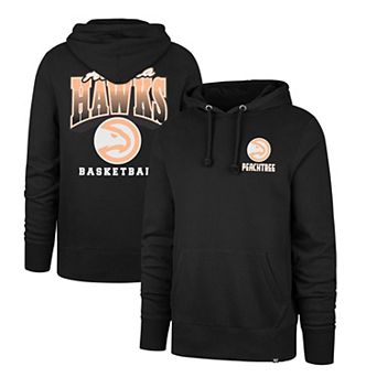 Men's '47 Black Atlanta Hawks 2025/26 City Edition Jab Step Headline Hoodie