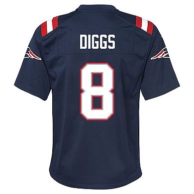Youth Nike Stefon Diggs Navy New England Patriots Team Game Jersey