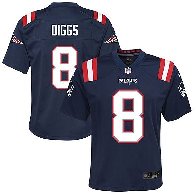 Youth Nike Stefon Diggs Navy New England Patriots Team Game Jersey