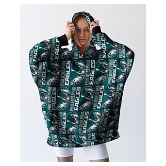 Pegasus Philadelphia Eagles 54" x 72" Homefield Repeat Logo Wearable Hoodie Blanket