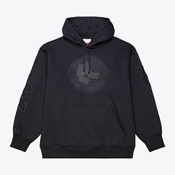 Men's Mitchell & Ness Black Boston Red Sox Phantom Fleece Hoodie