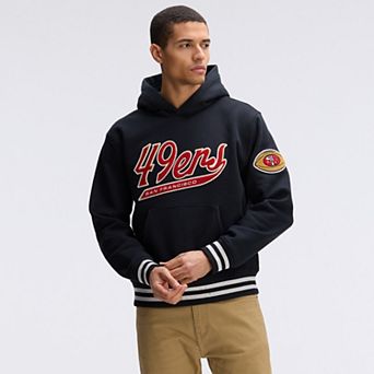 Fanatics Black San Francisco 49ers IconicFleece Tipped Hoodie