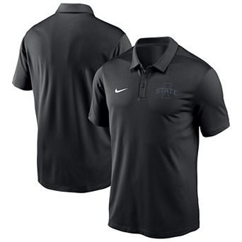Men's Nike Black Iowa State Cyclones Solid Victory Dri-FIT Polo