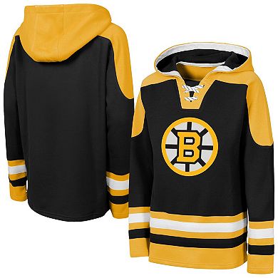 Youth Outerstuff Black Boston Bruins Ageless Must Have Home V-Neck Hoodie