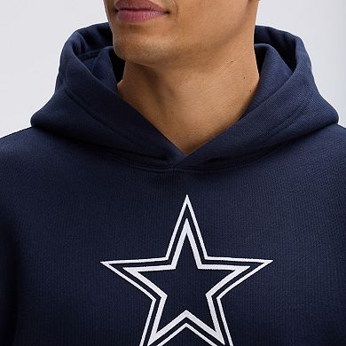 Fanatics Navy Dallas Cowboys IconicFleece Flocked Hoodie