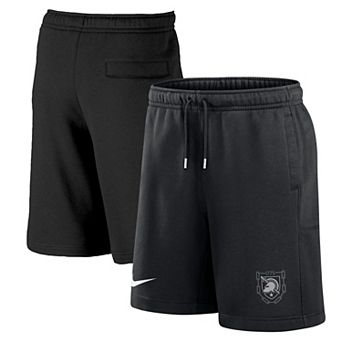 Men's Nike Black Army Black Knights Army 250 Collection Club Fleece Shorts