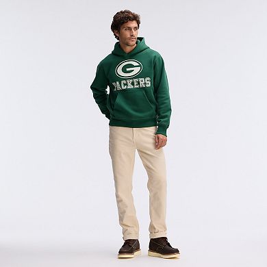 Fanatics Green Green Bay Packers IconicFleece Flocked Hoodie