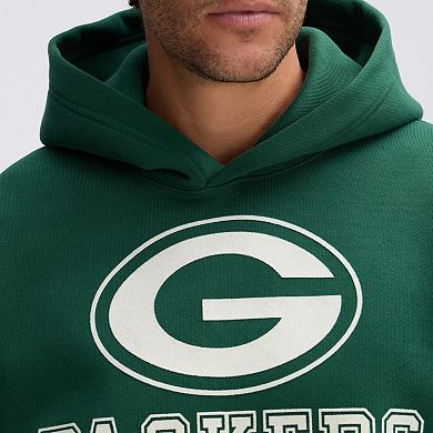 Fanatics Green Green Bay Packers IconicFleece Flocked Hoodie