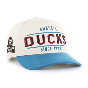 Men's '47 Cream/Teal Anaheim Ducks Expansion Debut Two-Tone Hitch Adjustable Hat