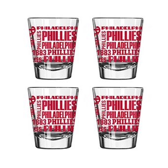 Philadelphia Phillies 4-Pack 2oz. Shot Glass Set