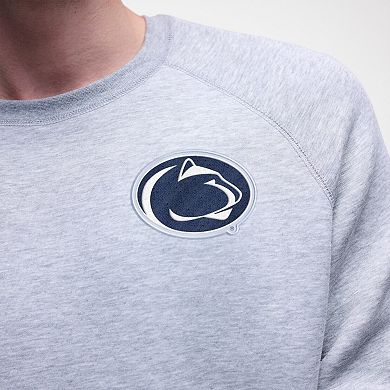 Men's Nike Heather Gray Penn State Nittany Lions Tech Fleece Raglan Sweatshirt